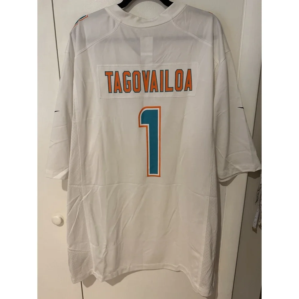 NWT Tua Tagovailoa Miami Dolphins Nike NFL Football Game Jersey Mens 3XL‎